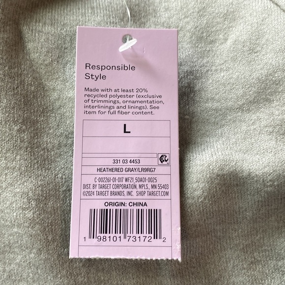 Gray Cropped Hoodie - Picture 2 of 2